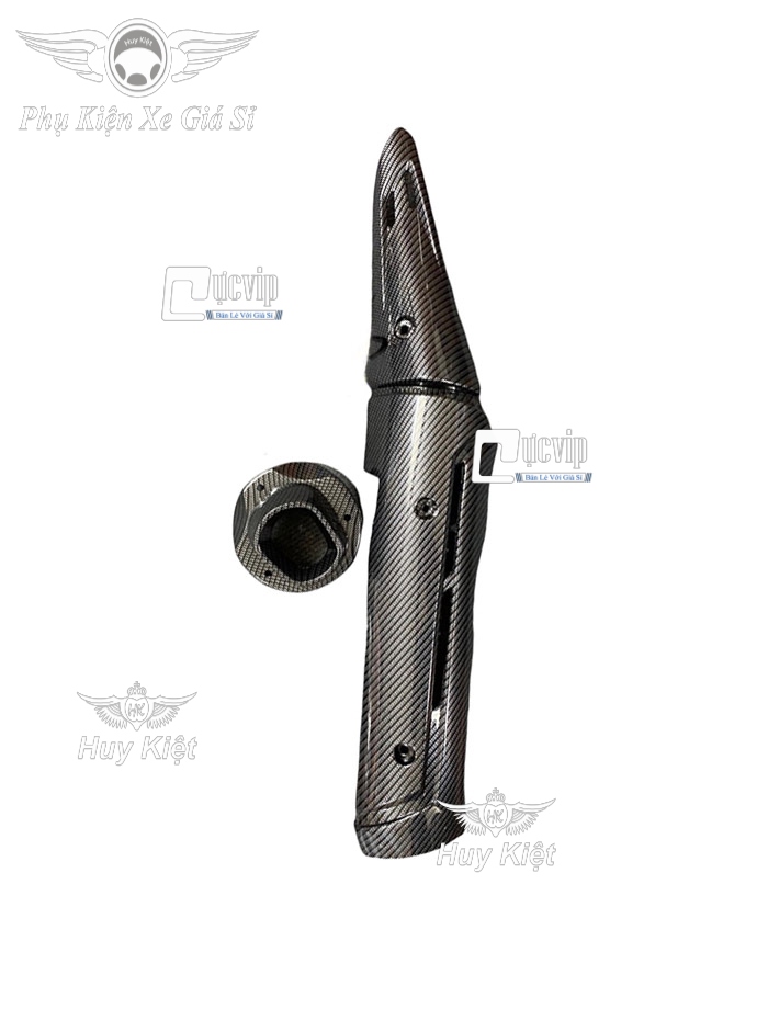 Ốp Che Pô + Chụp Đích Pô Carbon Gắn Exciter 150 (2015 - 2020) New MS4216