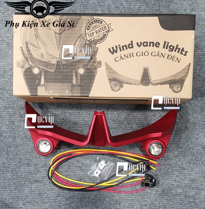 Cánh Gió Trước Winner X V1 Có Đèn Phụ Mini MS4368