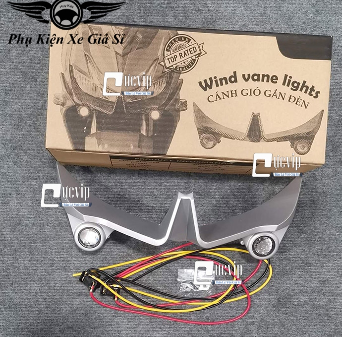 Cánh Gió Trước Winner X V1 Có Đèn Phụ Mini MS4368