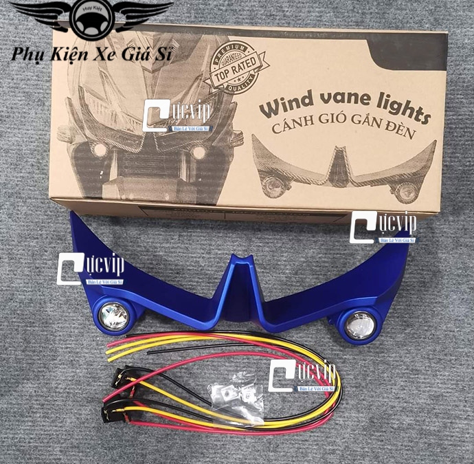 Cánh Gió Trước Winner X V1 Có Đèn Phụ Mini MS4368