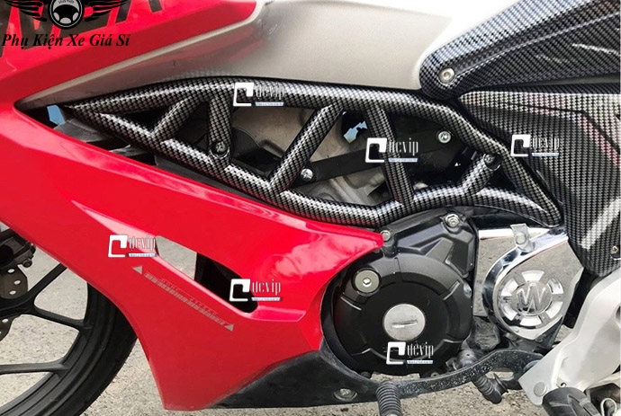 Ốp Sườn Carbon Xe Winner X, Winner X V1 Kiểu Ducati K2 ( Hàng Cao Cấp ) MS4455