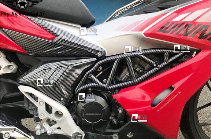 Ốp Sườn Carbon Xe Winner X, Winner X V1 Kiểu Ducati K2 ( Hàng Cao Cấp ) MS4455