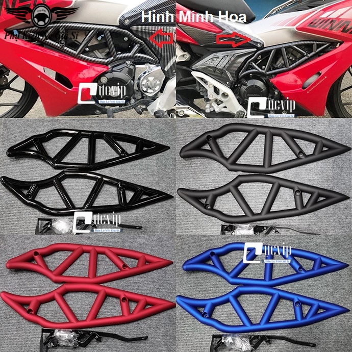 Ốp Sườn Xe Winner X, Winner X V1 Kiểu Ducati K2 ( Hàng Cao Cấp ) MS4457