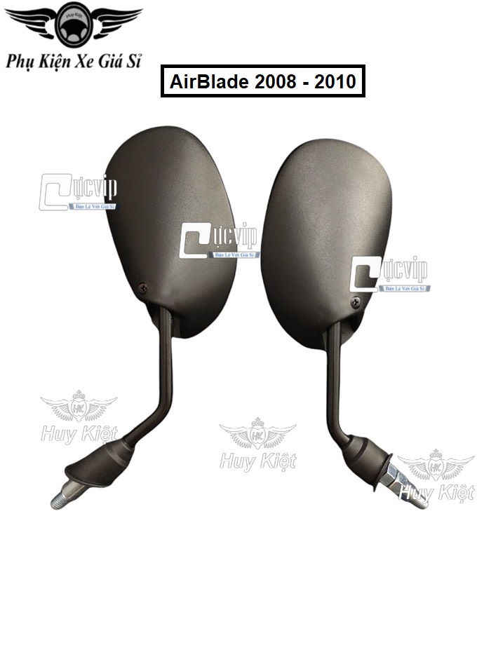 Cặp Kính Gương Chiếu Hậu AirBlade AB 2008 - 2010, AB Cũ Gắn Tất Cả Dòng Xe Honda Chân Kính 10Ly MS4461
