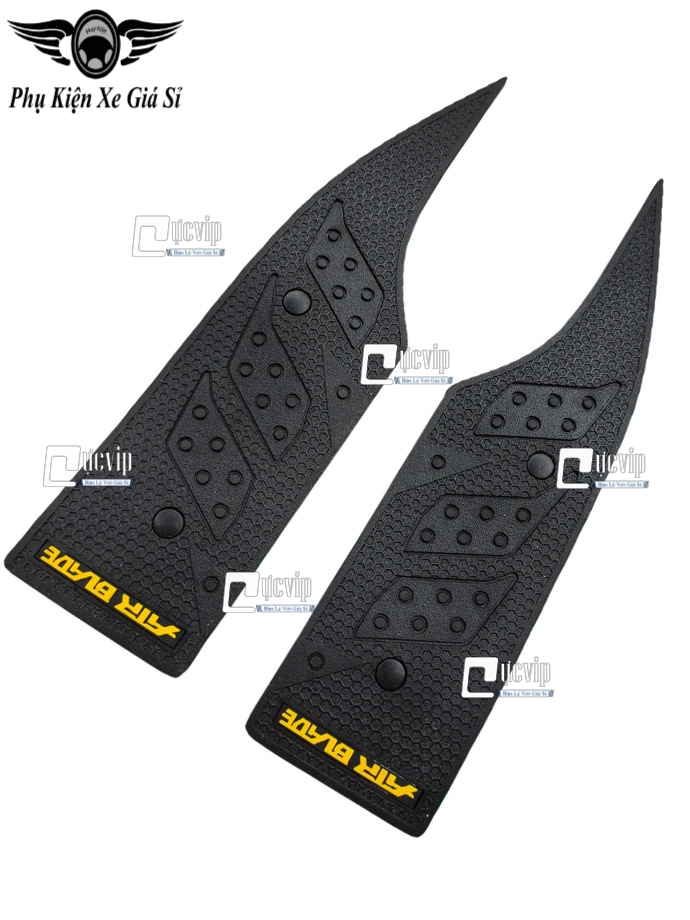Thảm Lót Chân Trước AirBlade AB 2016 - 2019 Cao Su Dày Chữ Vàng MS4681
