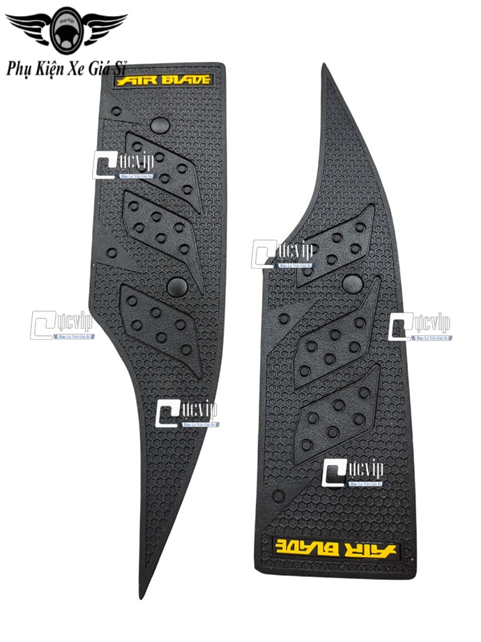 Thảm Lót Chân Trước AirBlade AB 2016 - 2019 Cao Su Dày Chữ Vàng MS4681
