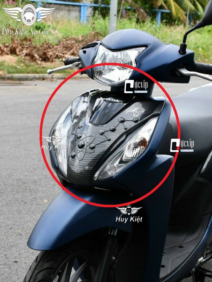 Ốp Mặt Nạ Lớn Xe Vision 2021 - 2022- 2022 Sơn Carbon Hàng Cao Cấp MS4717