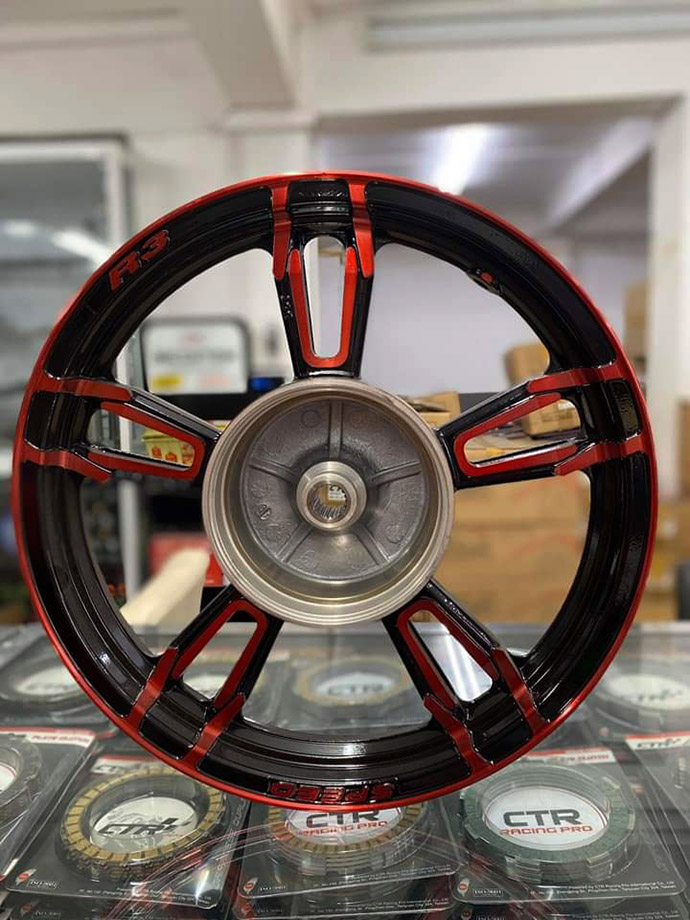 Cặp Mâm Đúc Kiểu Speed Gắn AirBlade AB 2008 - 2019, Vision 2014 - 2022 Gắn Zin Không Chế Cháo MS4739