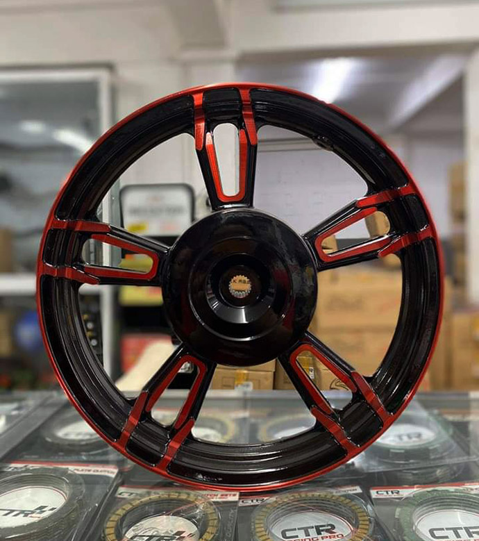 Cặp Mâm Đúc Kiểu Speed Gắn AirBlade AB 2008 - 2019, Vision 2014 - 2022 Gắn Zin Không Chế Cháo MS4739