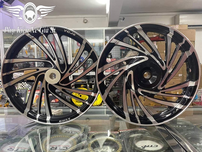 Cặp Mâm Đúc Kiểu Lốc Xoáy Gắn AirBlade AB 2008 - 2019, Vision 2014 - 2022 Gắn Zin Không Chế Cháo MS4740