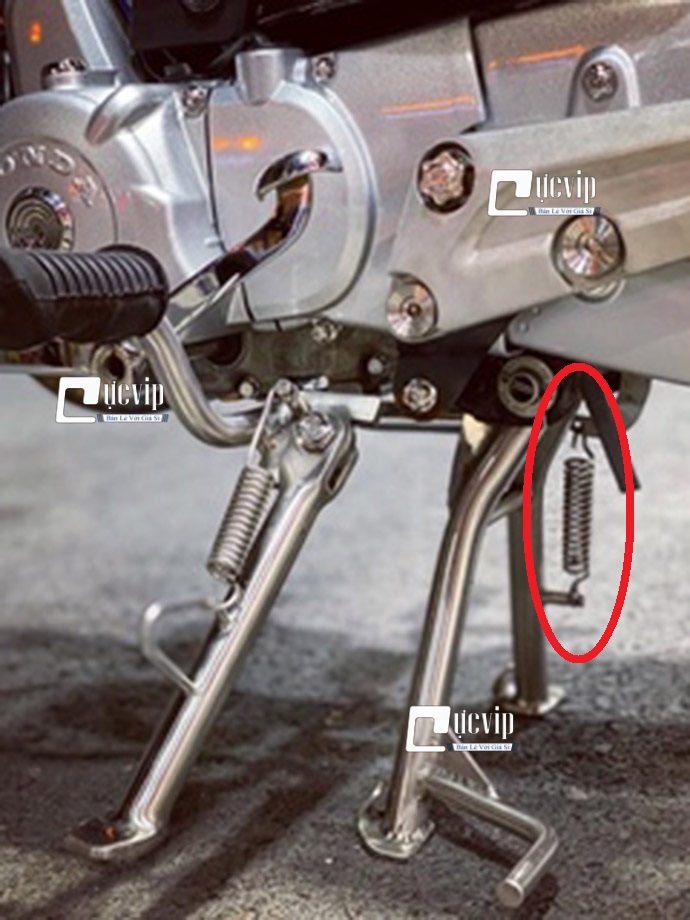 Lò Xo Chống Đứng Inox Gắn Các Dòng Xe MS4748