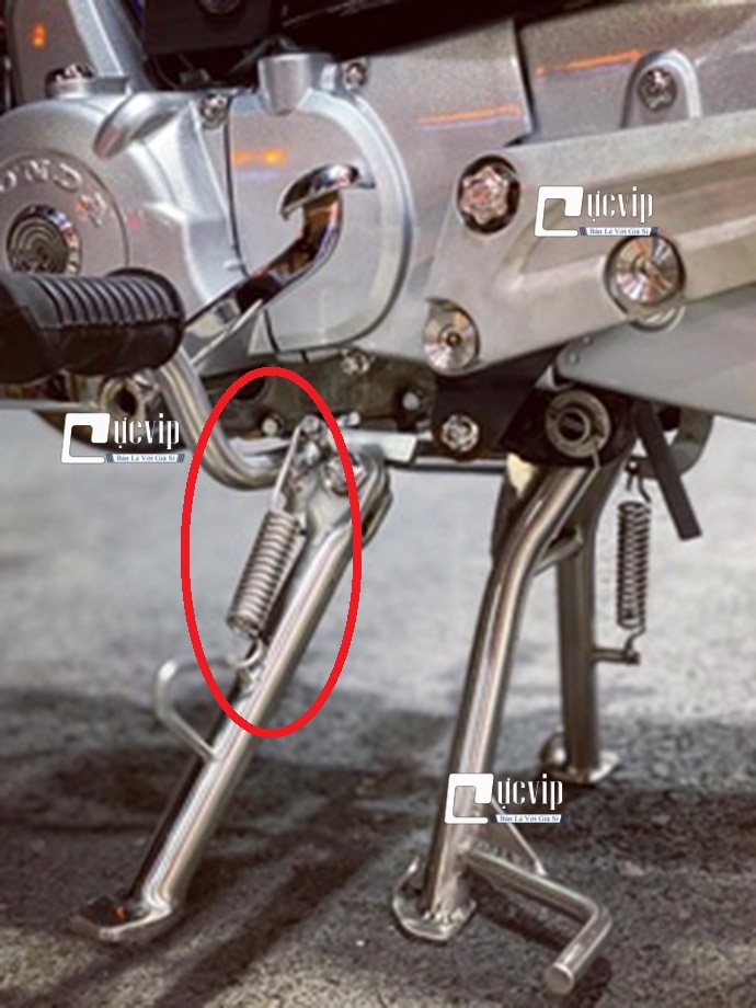 4749 Lò Xo Chống Nghiêng Chống Nguyên Inox Gắn Các Dòng Xe MS4749