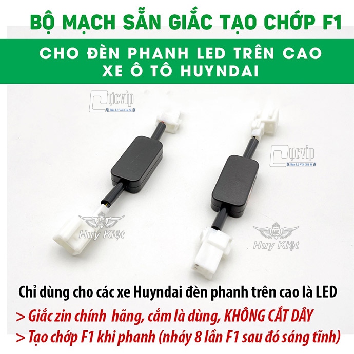 HUYNDAI - Mạch Nháy F1 Tạo Chớp Cho Đèn Phanh LED Trên Cao i10 Sedan, i10 Hatchback, Elantra Sẵn Giắc Zin MS4776