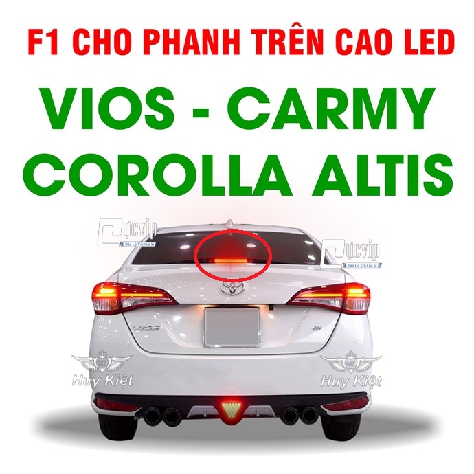 TOYOTA - Mạch Tạo Chớp Nháy F1 Cho Đèn Phanh LED Trên Cao Vios, Camry, Corolla Altis Sẵn Giắc Zin MS4783