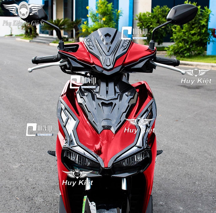 Ốp Chỉ Mũi Mặt Nạ AirBlade AB 2023 Đời Mới 160cc, 125cc,  Airblade 2020 - 2023 Carbon MS2491