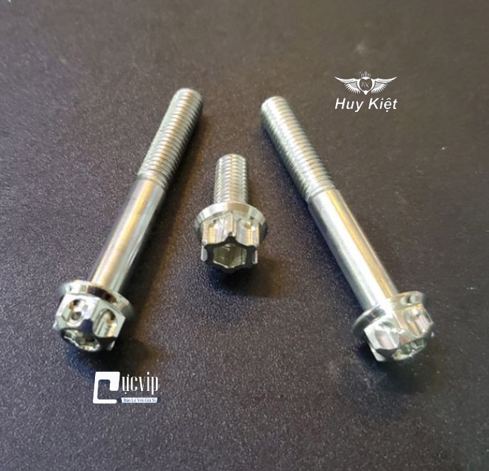 Combo 3 Ốc (2 Ốc 8Li6 + 1 Ốc 8 Li2) Salaya Inox 304 Gắn Cảng Sau Vario, AirBlade, SH, Vision MS4916