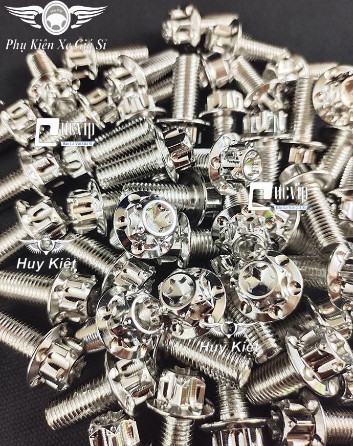 	Combo 3 Ốc Salaya Inox 304 6Li15 Gắn Chụp Đích Pô Vario 2018 - 2021, Exciter 150, Exciter 155, SH 2017 - 2019 MS4918