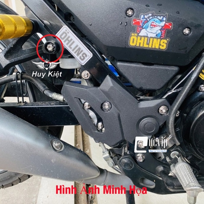 	Ốc Salaya 8li25 Gắn Pat Heo Dầu Trước Honda Suzuki, Gác Chân Sau Raider Satria Sonic Exciter Winner, Chảng Ba MSX, Cảng Sau Yaz MS4923