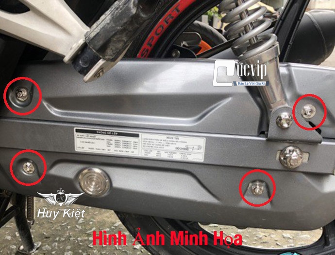 Ốc Salaya Inox 304 6Li1 Gắn Catte Mọi Loại Xe MS4924