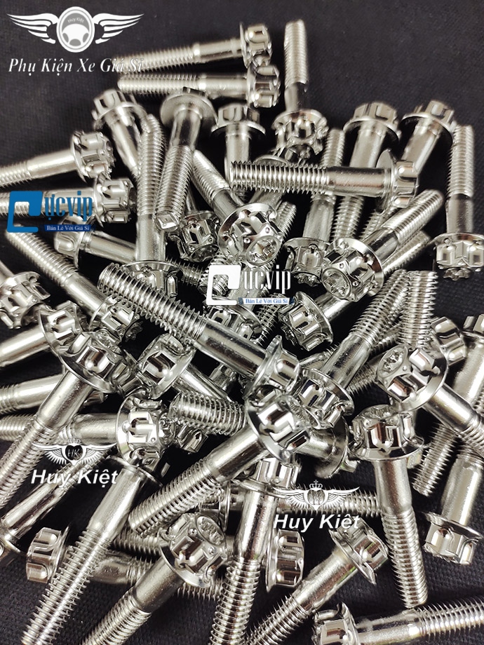 Ốc Salaya Inox 304 8Li3 Gắn Pat Heo Dầu Trước SH Việt Nam, Kẹp Ty Phuộc Raider, Satria, Sonic MS4929