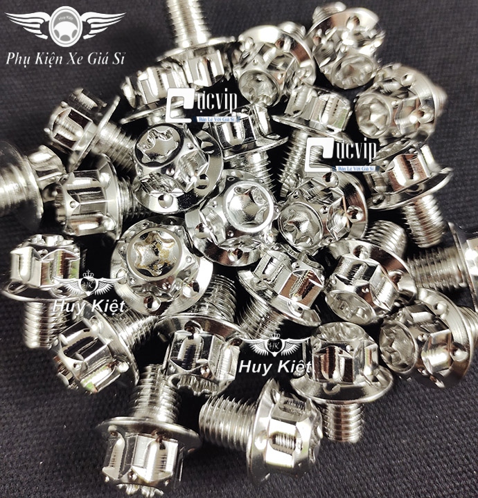 Ốc Chân Kính (Gương) Chiếu Hậu Salaya Inox 304 Ren Thuận (Xuôi), Ngược Gắn Mọi Loại Xe MS4940