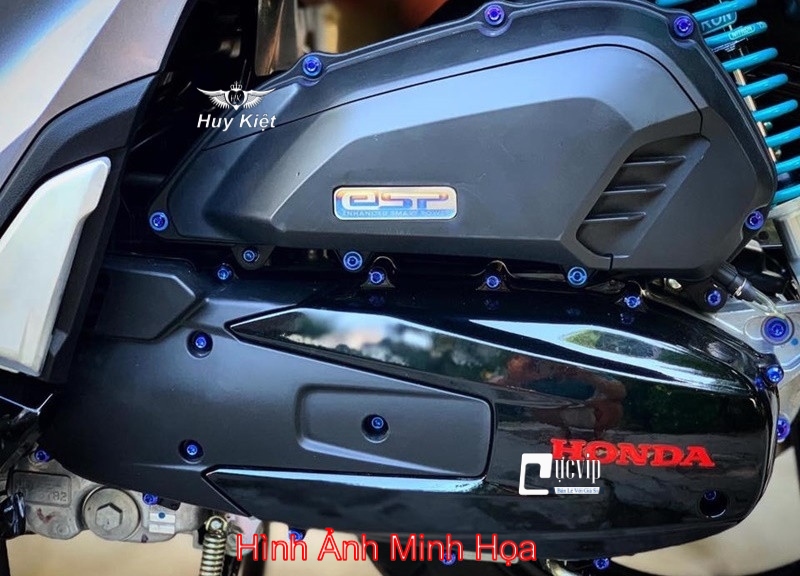 Bộ Ốc Lốc Máy Titan Thật GR5 Cho SH 2012 - 2022, SHVN (13 Con) MS4973
