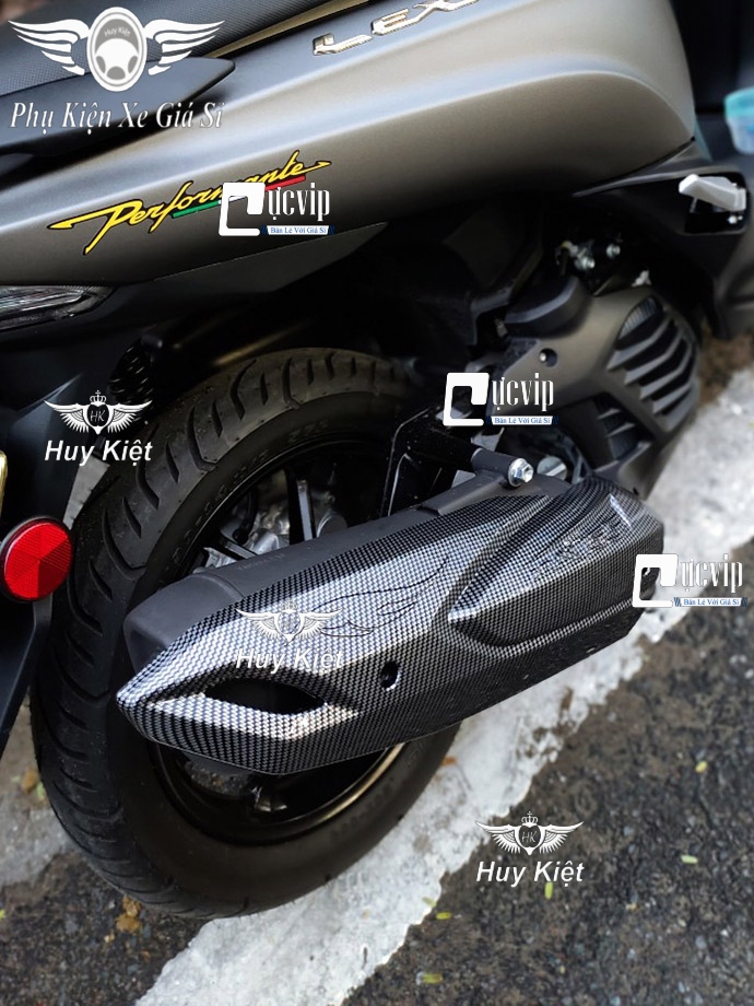 Ốp Che Pô Yamaha LEXI S 125, NVX 2017 - 2020 Carbon MS4980