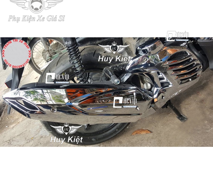 Ốp Che Pô Yamaha LEXI S 125, NVX 2017 - 2020 Xi Mạ Crom MS4982