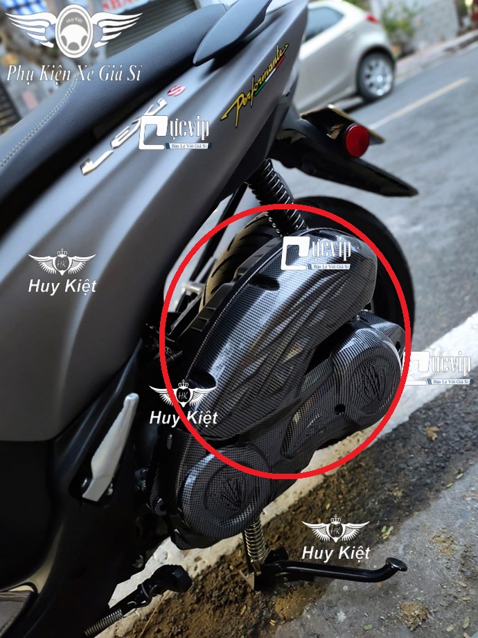 Ốp Pô E Yamaha LEXI S 125, NVX 2017 - 2020 Carbon MS4985