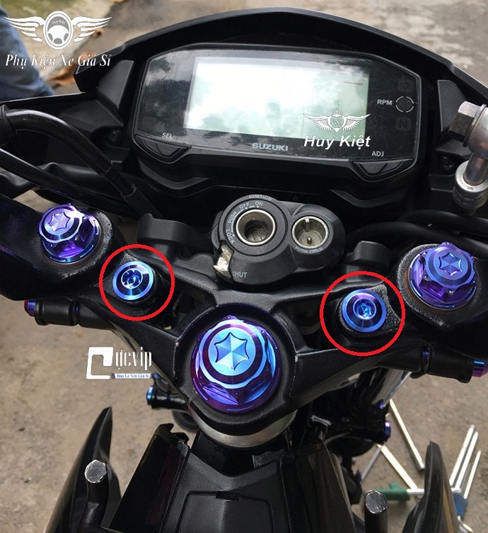 Combo 2 Ốc Titan GR5 8Li4 Gắn Chảng Ba Raider, Satria, Sonic MS5016