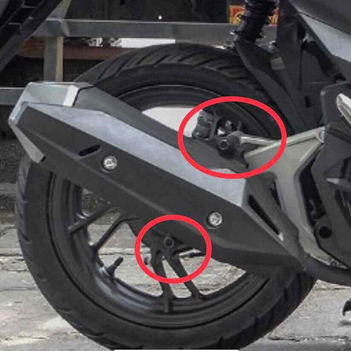 Ốc Titan GR5 10Li6 Gắn Pat Treo Pô Các Dòng Xe Tay Ga Vario, AirBlade, Vision, SH, SH Mode, PCX, Lead, NVX, Click MS5042