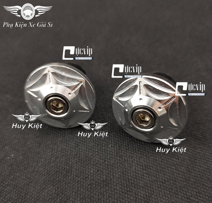 	Cặp Gù Tay Lái Nhôm CNC Kiểu Sao Xéo Gắn Mọi Loại Xe (1 Cặp) MS5059