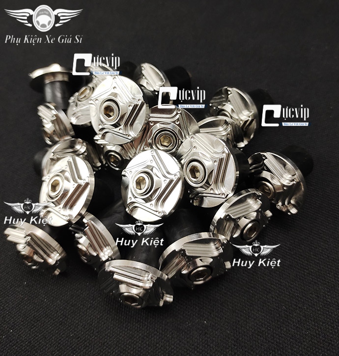 Cặp Gù Tay Lái Salaya Inox 304 Kiểu Sao Xéo Gắn Mọi Loại Xe (1 Cặp) MS5063