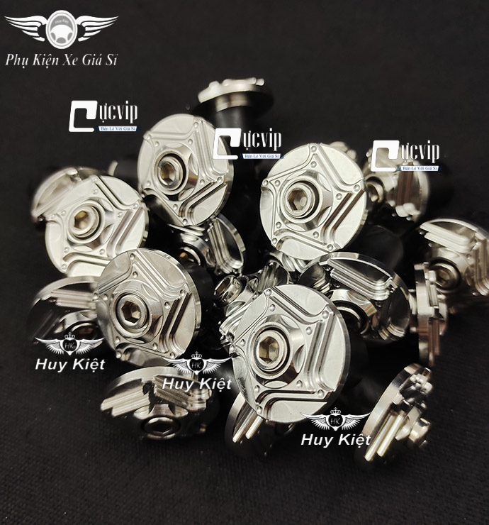 Cặp Gù Tay Lái Salaya Inox 304 Kiểu Sao Xéo Gắn Mọi Loại Xe (1 Cặp) MS5063