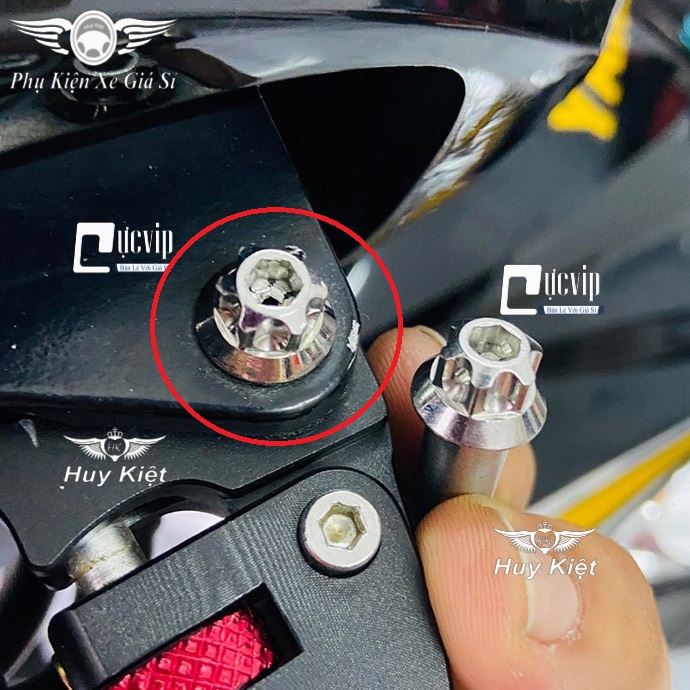 Bộ 3 Ốc Tay Thắng Salaya Gắn Vario 2015 - 2022 Inox 304 MS5065