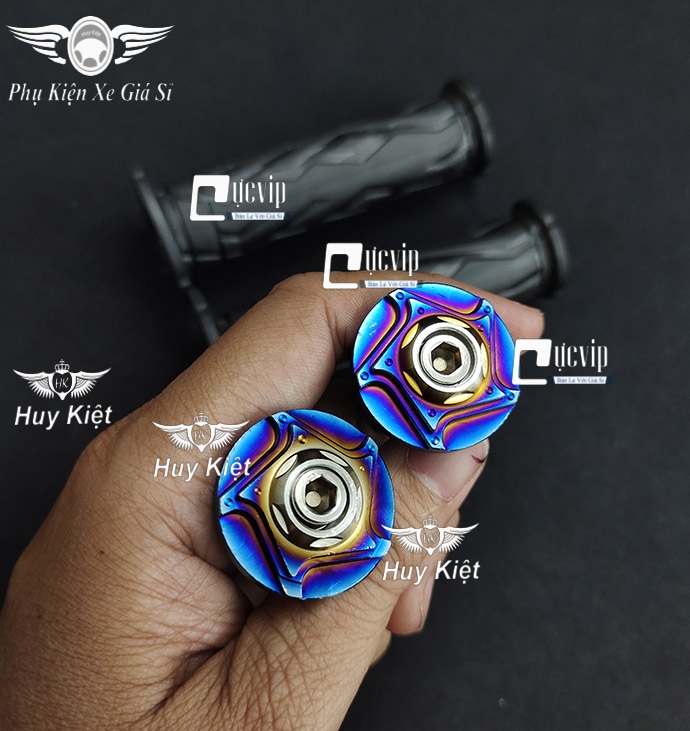 Combo Bao Tay Kiểu Z1000 + Gù Tay Lái Salaya Inox 304 Xi Titan Gắn Mọi Loại Xe MS5165