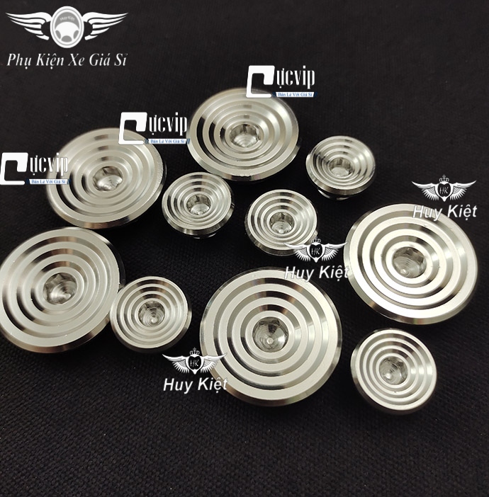	Cặp Nút Đề, Ốc Mâm Lửa Salaya Thái Inox 304 Nguyên Khối Cho Dòng Xe Honda, Yamaha MS5174