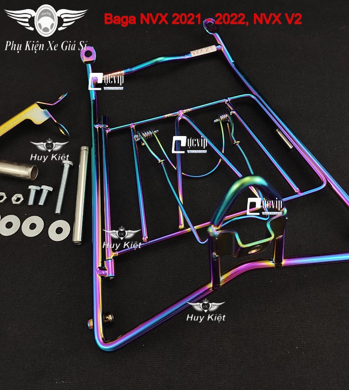 Baga Giữa NVX 2021 - 2022, NVX V2 Inox 304 Xi Titan 7 Màu MS6081