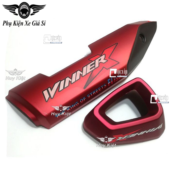 Combo Ốp Che Pô Và Chụp Đích Pô Xe Winner X Sơn Kiểu Mẫu Đẹp MS6089