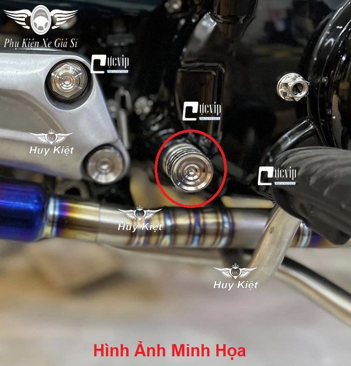 Chụp Giò Đạp Inox 304 Salaya Thái Gắn Mọi Loại Xe MS6100