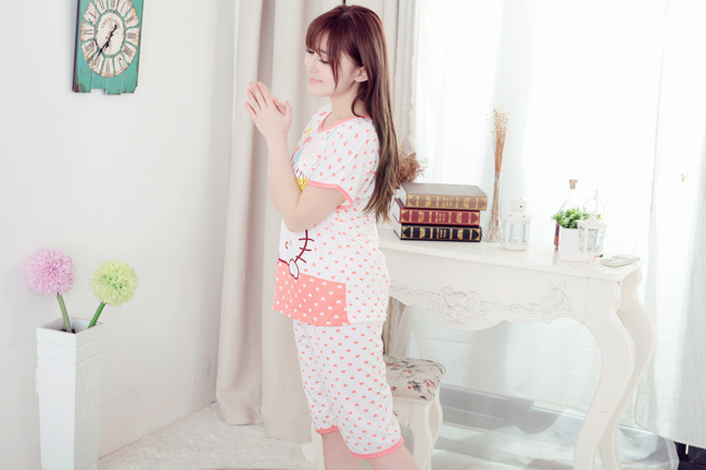đồ bộ nữ mặc ở nhà kitty love cam