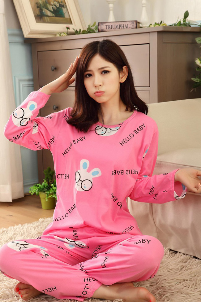 Đồ Mặc Ở Nhà Dễ Thương Thỏ Đeo Kính Đồ Mặc Ở Nhà Dễ Thương Thỏ Đeo Kính