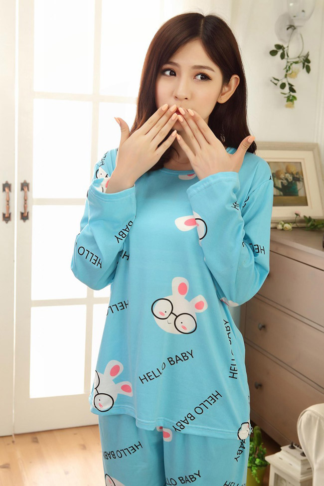 Đồ Mặc Ở Nhà Dễ Thương Thỏ Đeo Kính Đồ Mặc Ở Nhà Dễ Thương Thỏ Đeo Kính