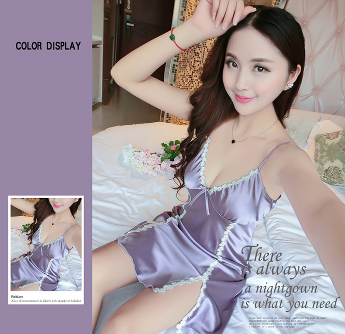 Áo Ngủ Quyến Rũ (Có Mút Ngực) MS1083 Tím