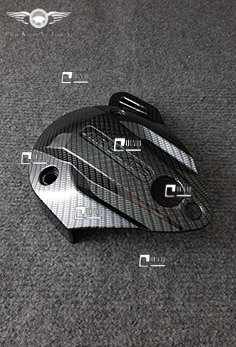 Ốp Lóc Máy Trước Xe AirBlade 2013 - 2015 Sơn Carbon MS3535 