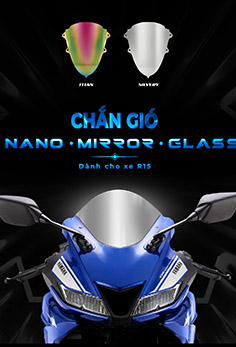 Kính Chắn Gió (Mão) Xe R15 Nano Titan 7 Màu MS3586